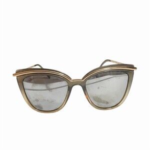 Cat Eye Sunglasses Gold & Grey Frame Gray Lenses Retro